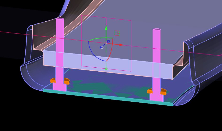 Built-in large-diameter metal washer